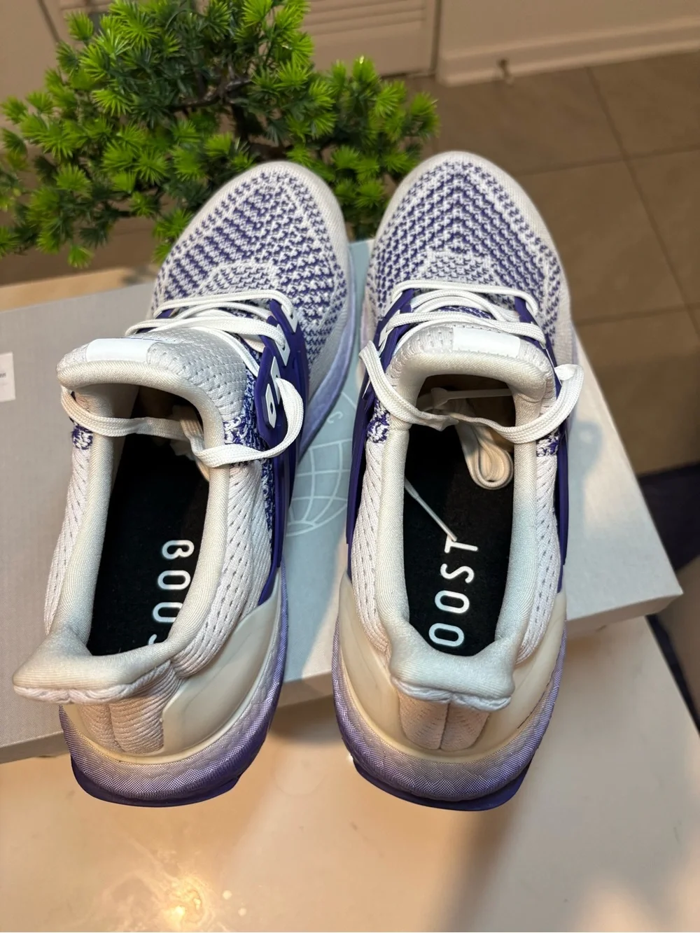 Adidas Ultraboost 1.0 Women’s purple graffiti running shoes size 10 like new